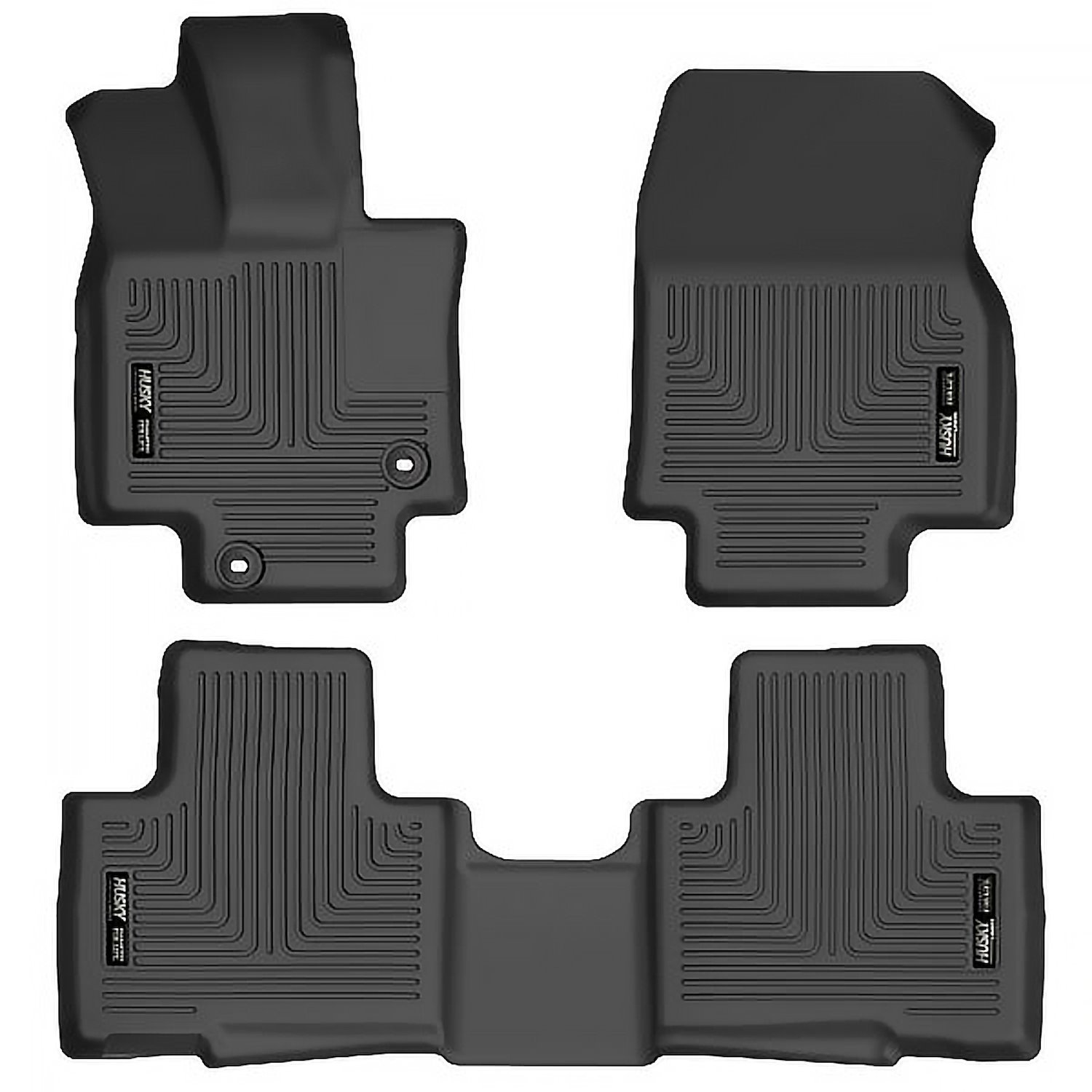 WeatherBeater Front & Second Row Floor Liners Fits Select Toyota Highlander