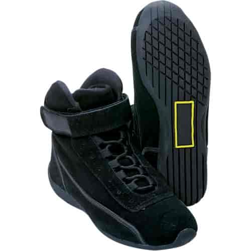 High-Top Black Shoes Size 9.5