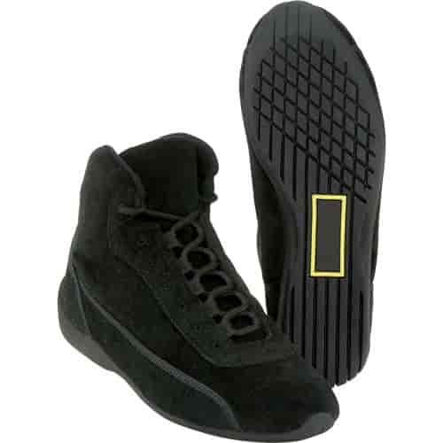 Mid-Top Black Shoes Size 9.5