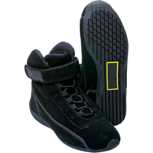 High-Top Black Shoes Size 13
