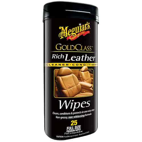 Gold Class Rich Leather Cleaner & Conditioner 25 Full Size Premium Wipes