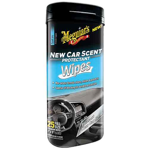 New Car Scent Protectant 25 Full Size Wipes
