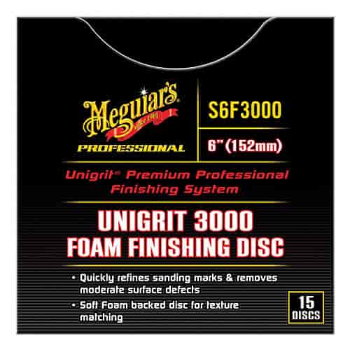 Professional Unigrit Foam Finishing Discs 6" Diameter