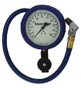 Fill, Bleed, & Read Air Pressure Gauge 4" Face