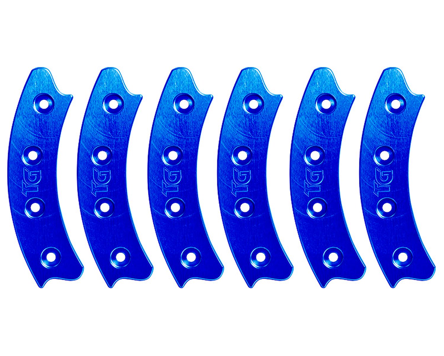 Beadlock Ring Segmented 17 Blue Set of 6