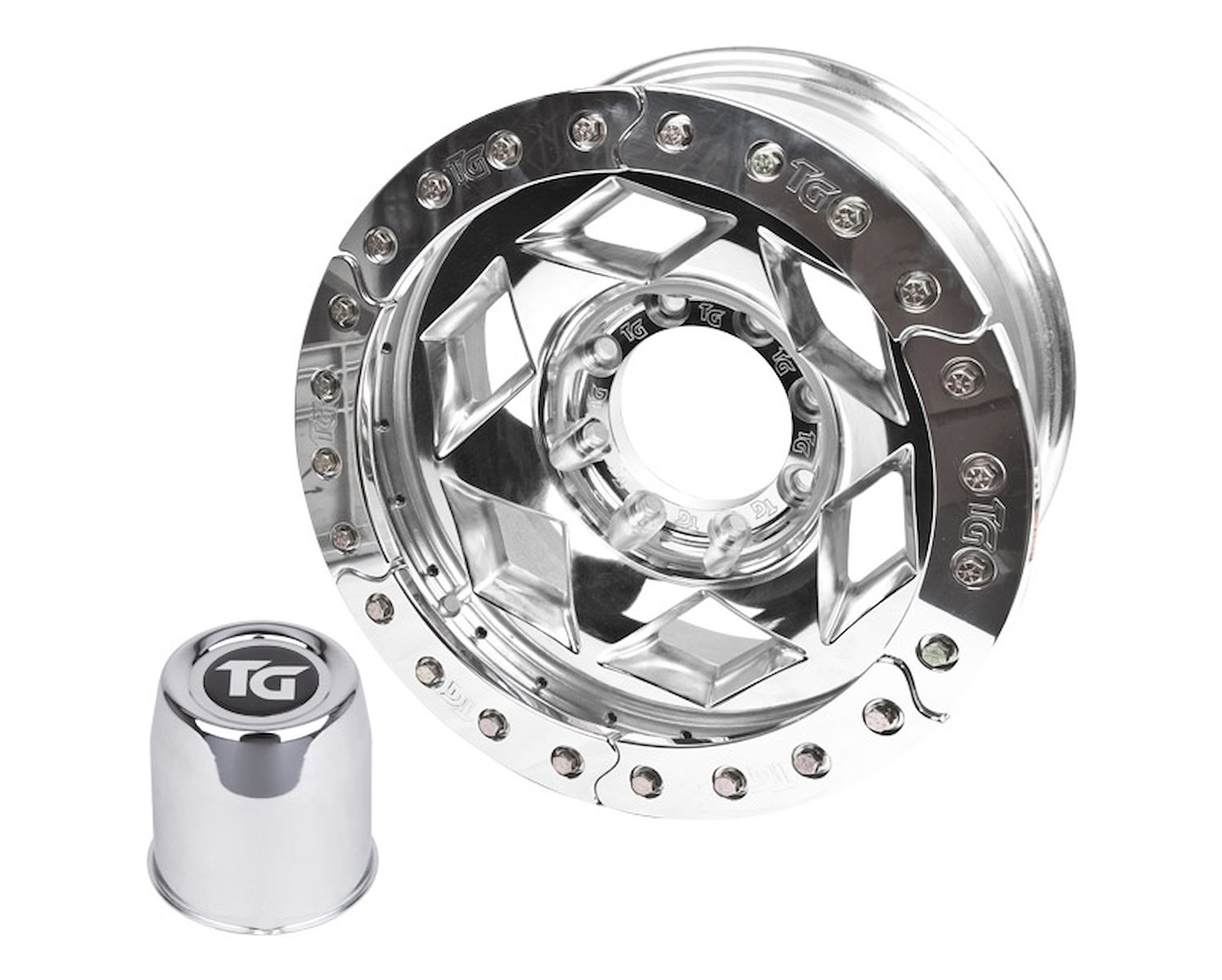 Creeper Locks Clear Satin Beadlock Wheel Wheel Size: 17" x 9"