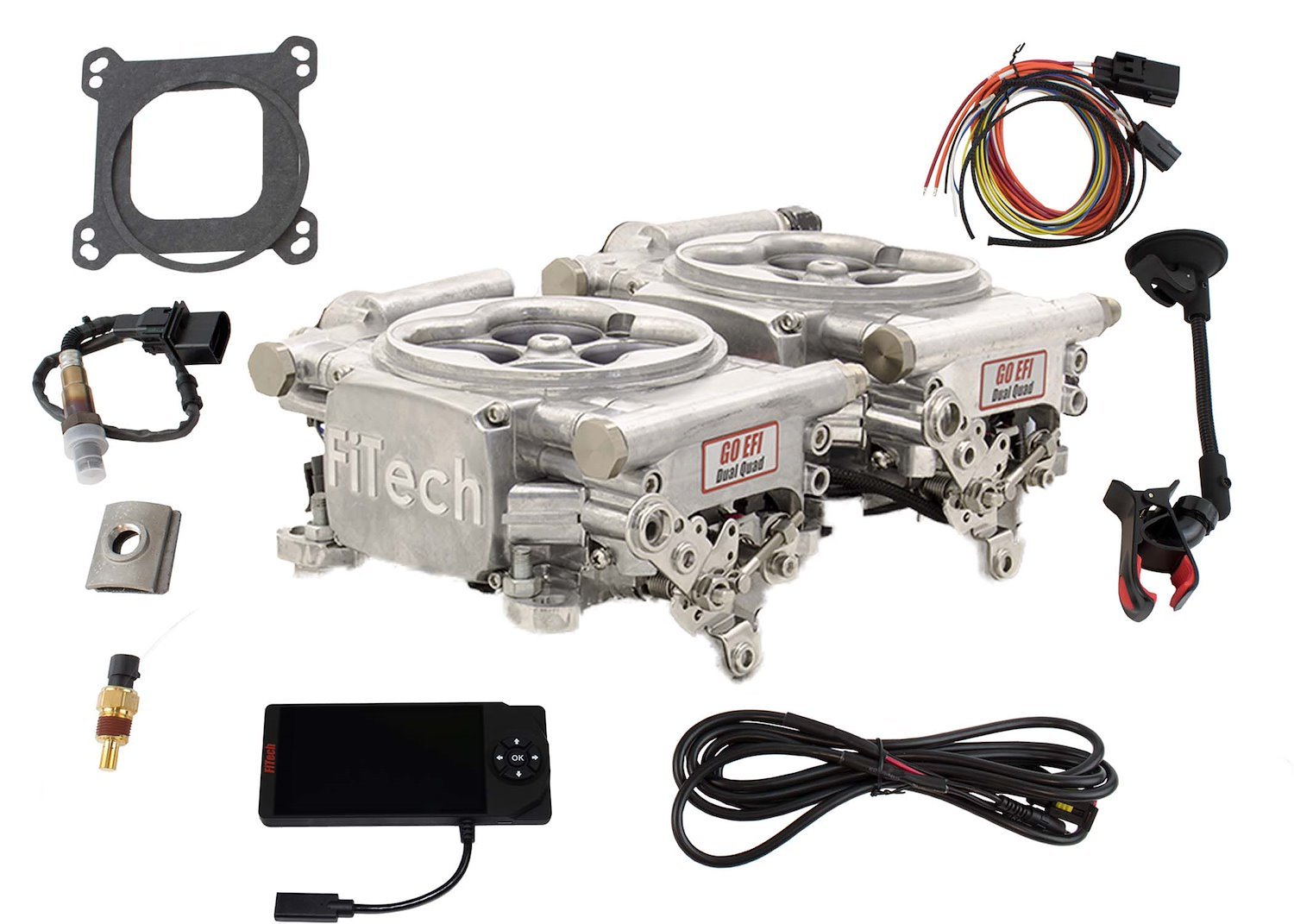 30061 Go EFI 2x4 625 HP Dual Quad Throttle Body System Basic Kit