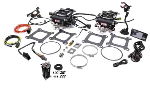 Go EFI 2x4 625 HP Dual Quad Throttle Body System Master Kit Includes: Fuel Command Center 2.0