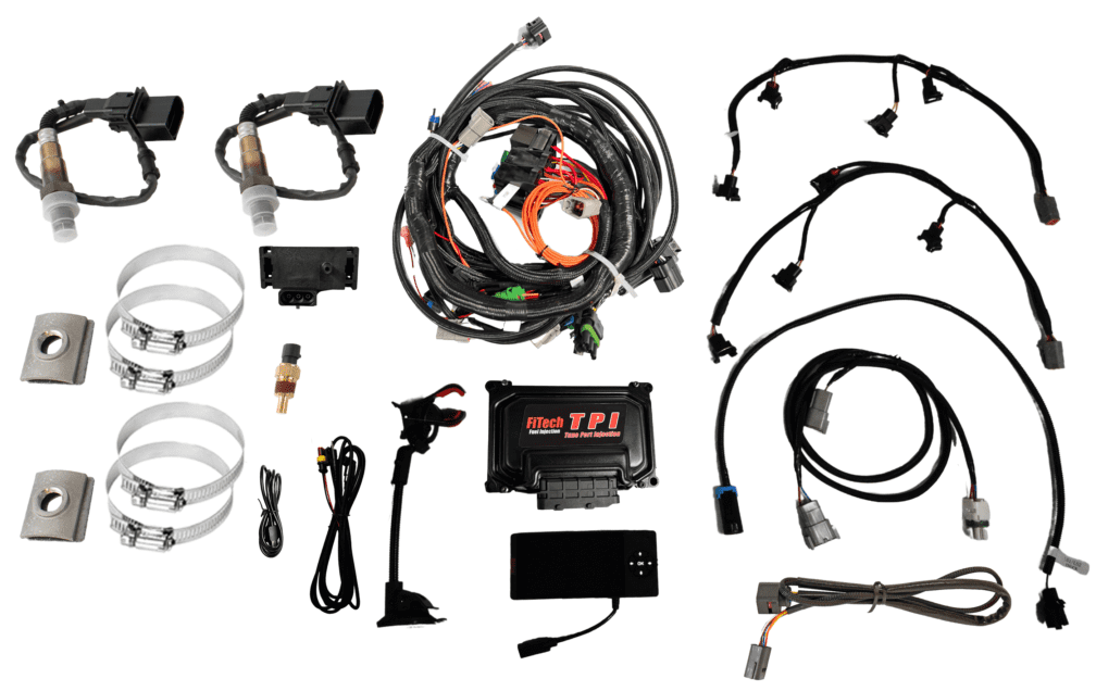 38351 Retro-Fit Standalone EFI System for Small Block Chevy TPI, Dual O2 Sensor, with 200/700-R4 Torque Converter Lock-Up Contro