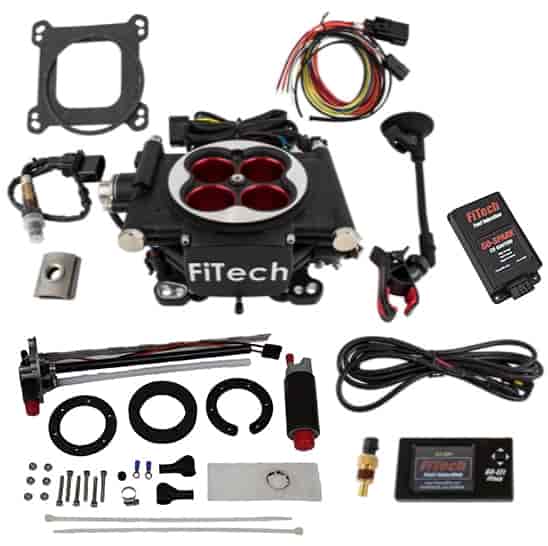 Go EFI-4 Power Adder 600 HP Throttle Body Fuel Injection Master Kit [with Go-Fuel Universal In-Tank Pump Module 340 LPH & CDI Bo