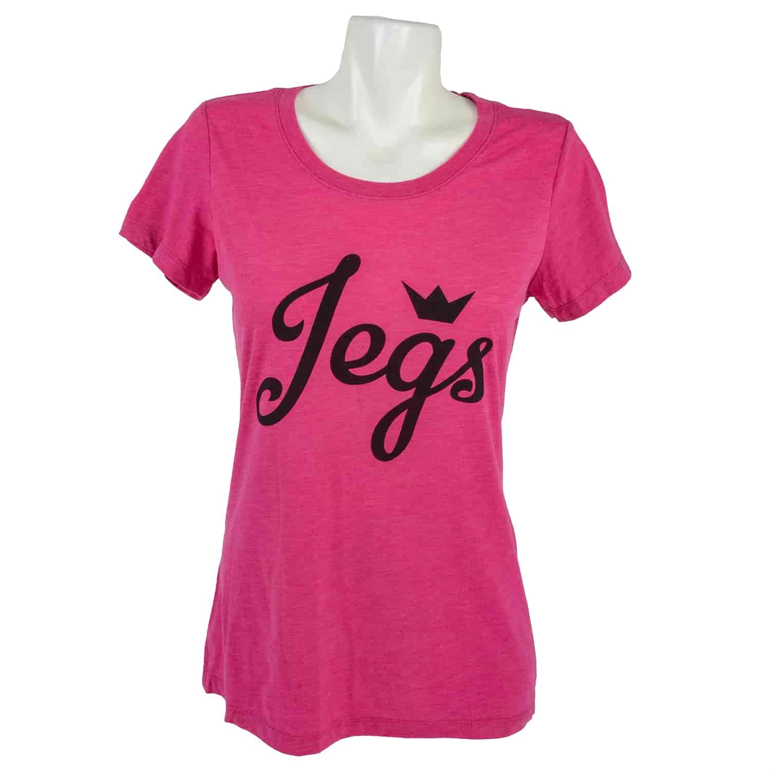 JEGS Juniors Fuchsia Tri Blend T-Shirt