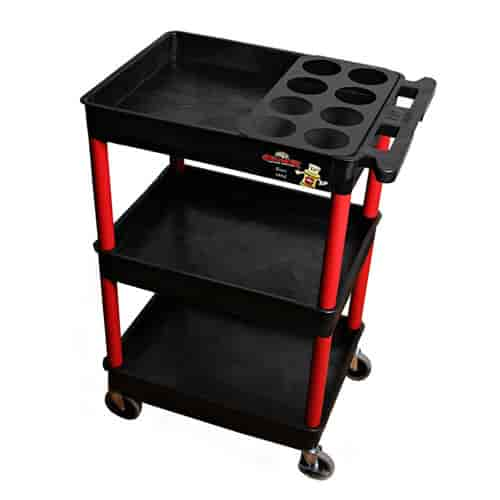 Professional Detailing Cart 3 Tub Shelves