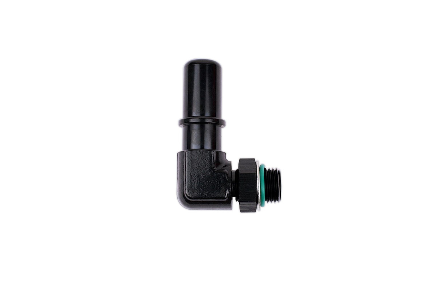 OQ-090-06-10 RaceFlux Quick Connect Male Tube Adapter Fitting, 90-degree -6AN Male ORB to 5/8 in., SAE J2044
