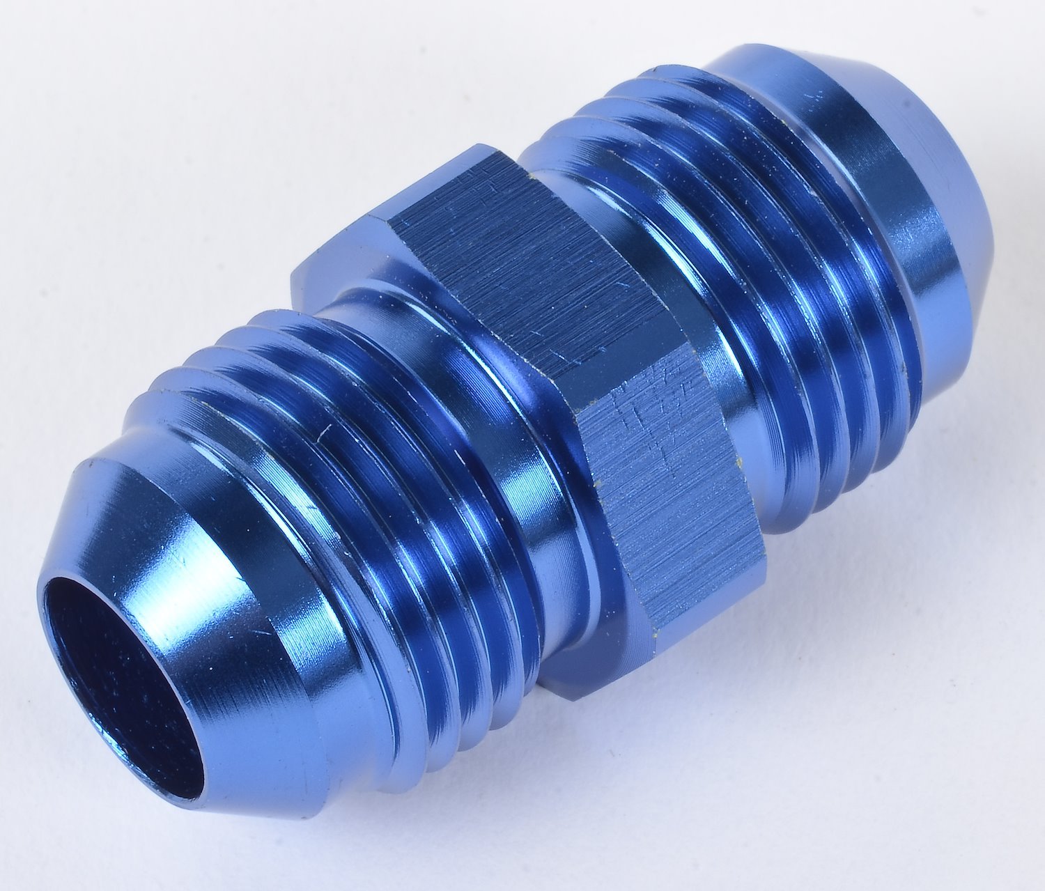 AN to AN Straight Union Fitting [-8 AN to -8 AN, Blue]