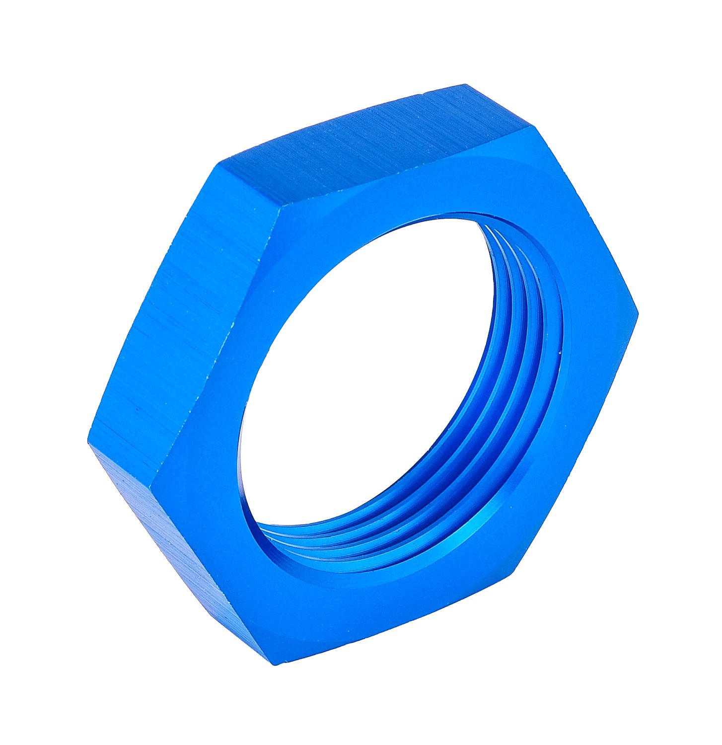 AN Bulkhead Adapter Nuts  [-16 AN, Blue]