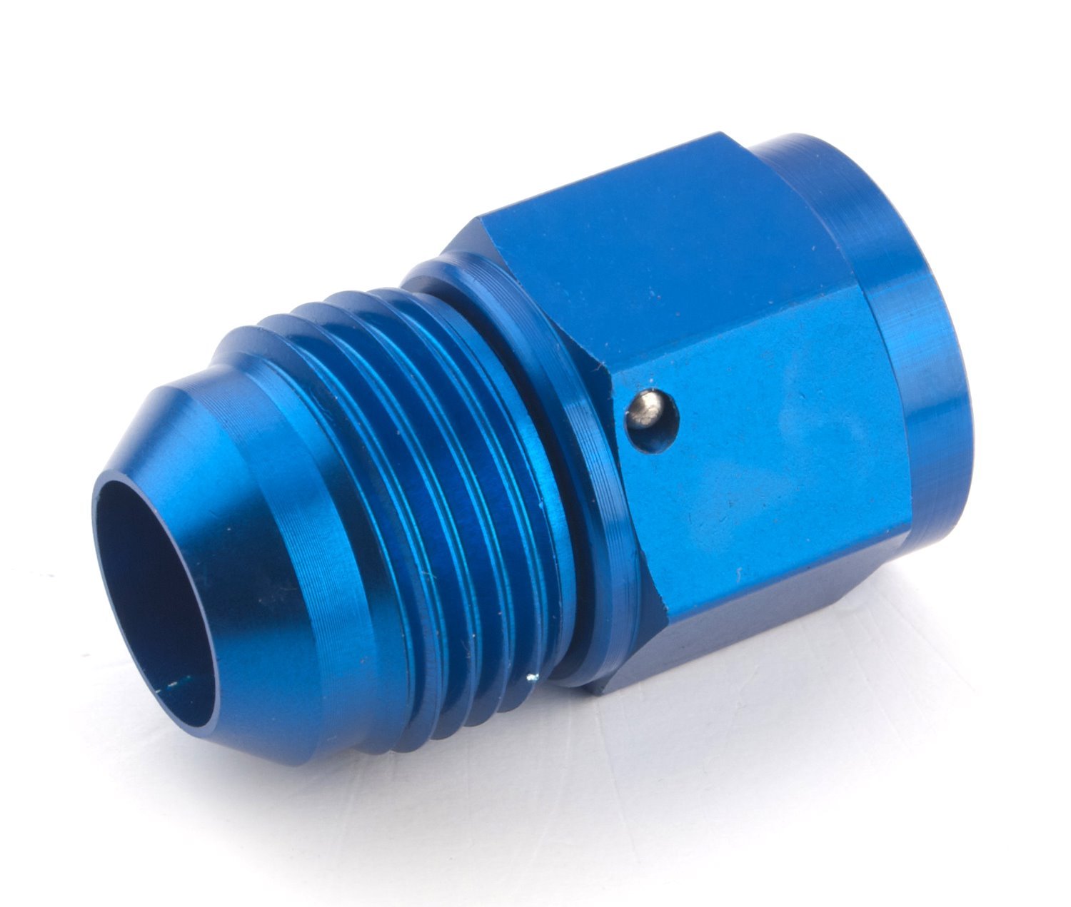 AN Female Swivel to Male Expander Fitting [-8 AN Female to -10 AN Male, Blue]