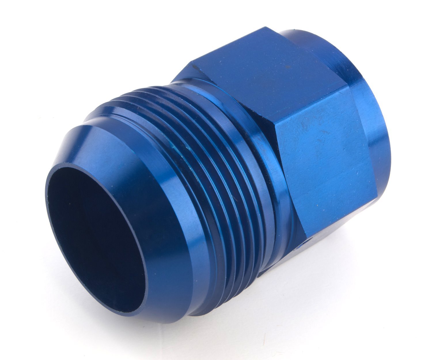 AN Female Swivel to Male Expander Fitting [-16 AN Female to -20 AN Male, Blue]