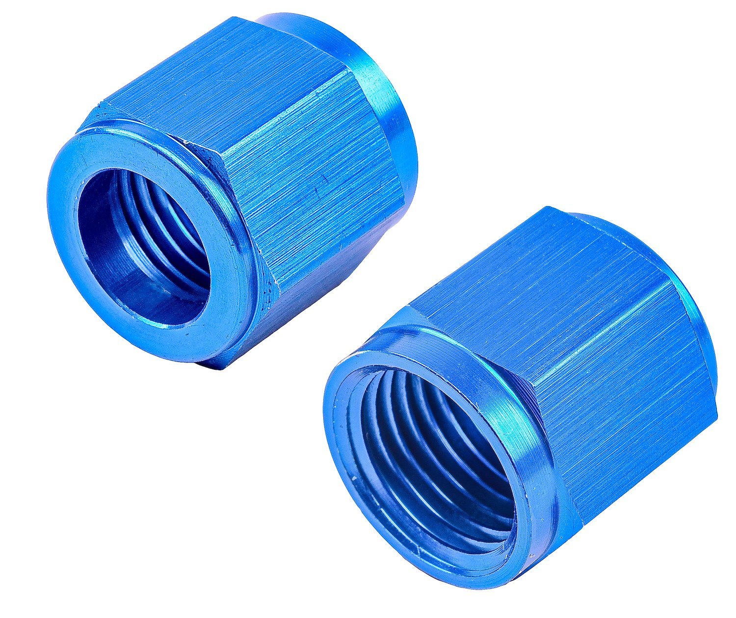 Tube Nuts, Blue Anodized Aluminum [-6 AN]