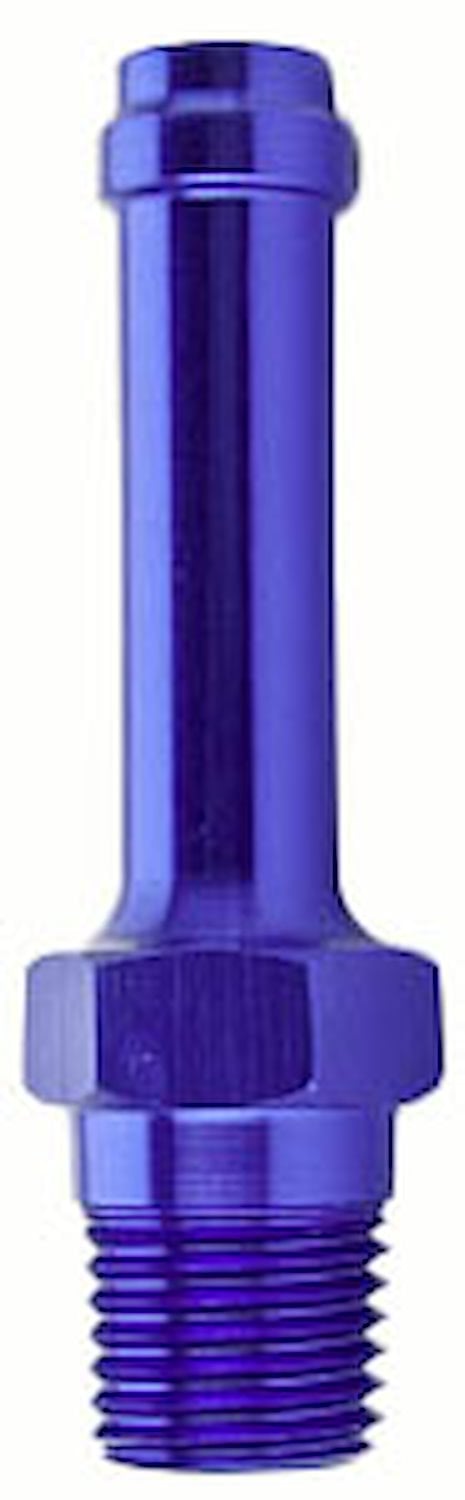 NPT to Hose Barb Fitting, Straight [3/8 in. NPT Male to 3/8 in. I.D. Hose, Blue]