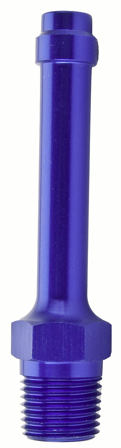 NPT to Hose Barb Fitting, Straight [1/8 in. NPT Male to 1/4 in. I.D. Hose, Blue]