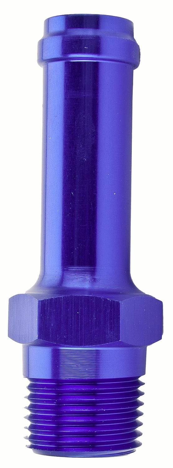 NPT to Hose Barb Fitting, Straight [1/2 in. NPT Male to 5/8 in. I.D. Hose, Blue]