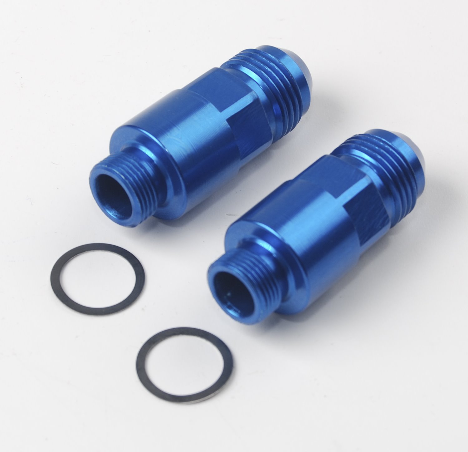 Carburetor Fuel Inlet AN Fittings -8 AN to 9/16 in.-24 [Blue]