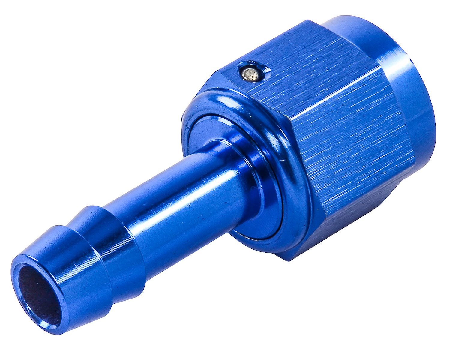 AN to Straight Hose Barb Adapter Fitting [-6 AN Female to 5/16 in. I.D. Hose, Blue]