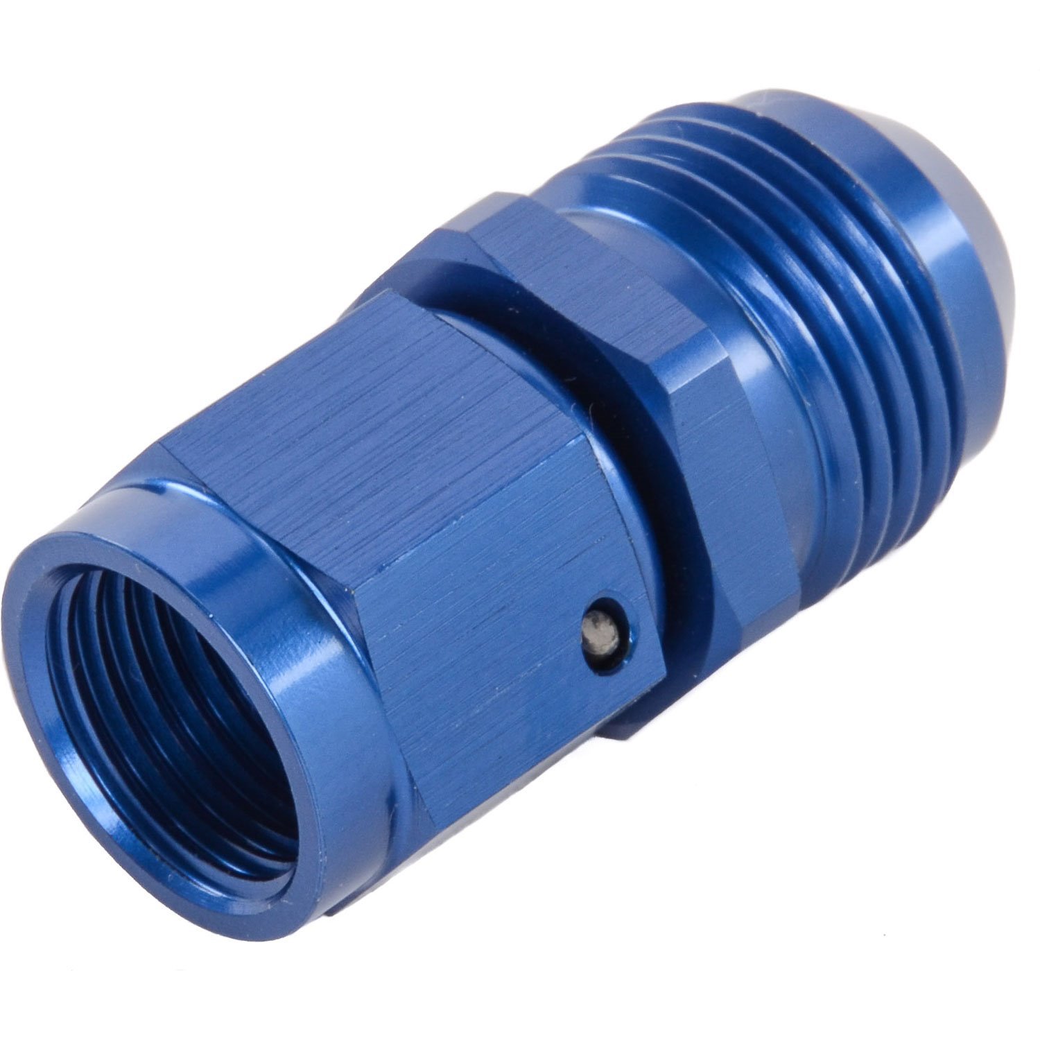 AN Female Swivel to Male Expander Fitting [-6 AN Female to -8 AN Male, Blue Hard Anodized]