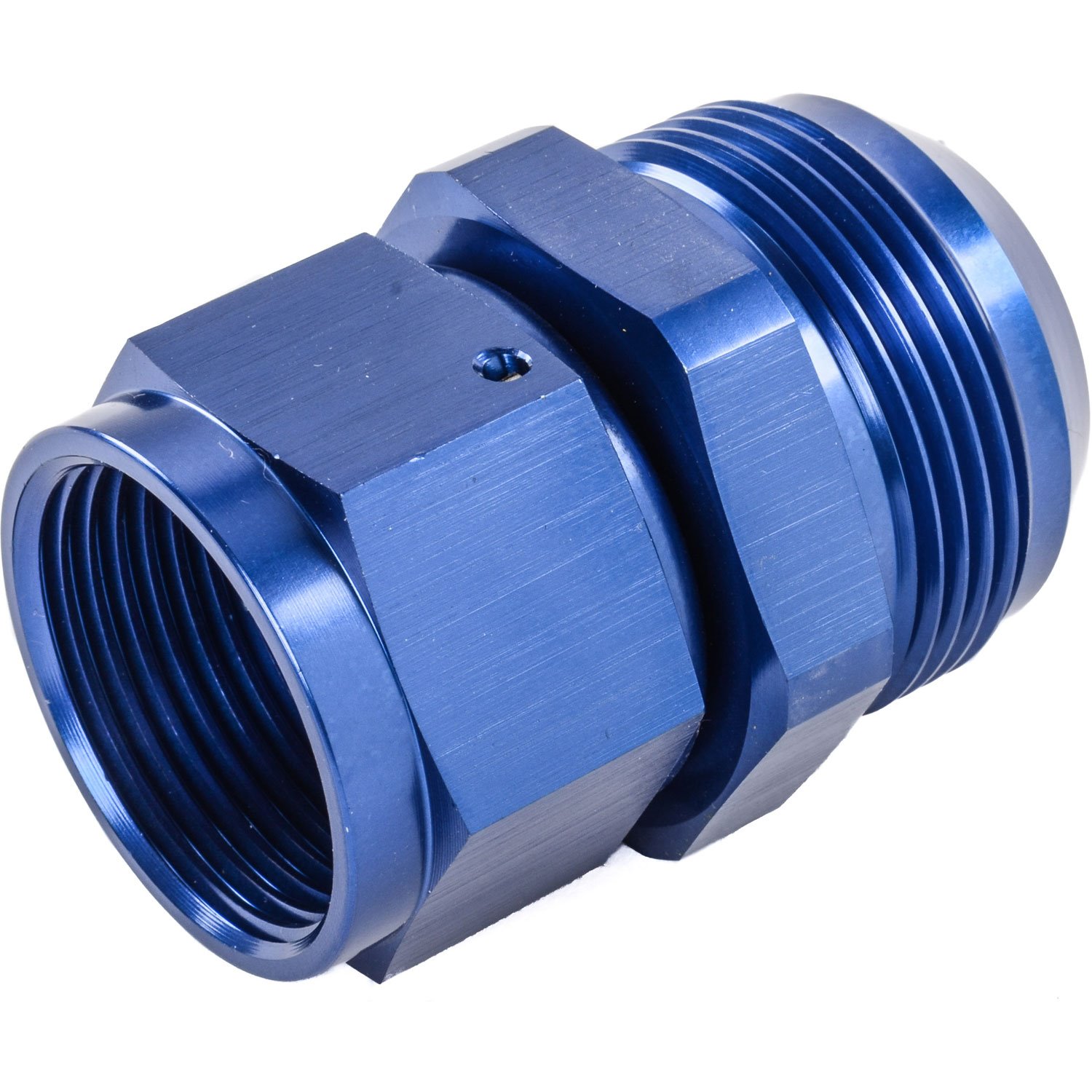 AN Female Swivel to Male Expander Fitting [-16 AN Female to -20 AN Male, Blue Hard Anodized]