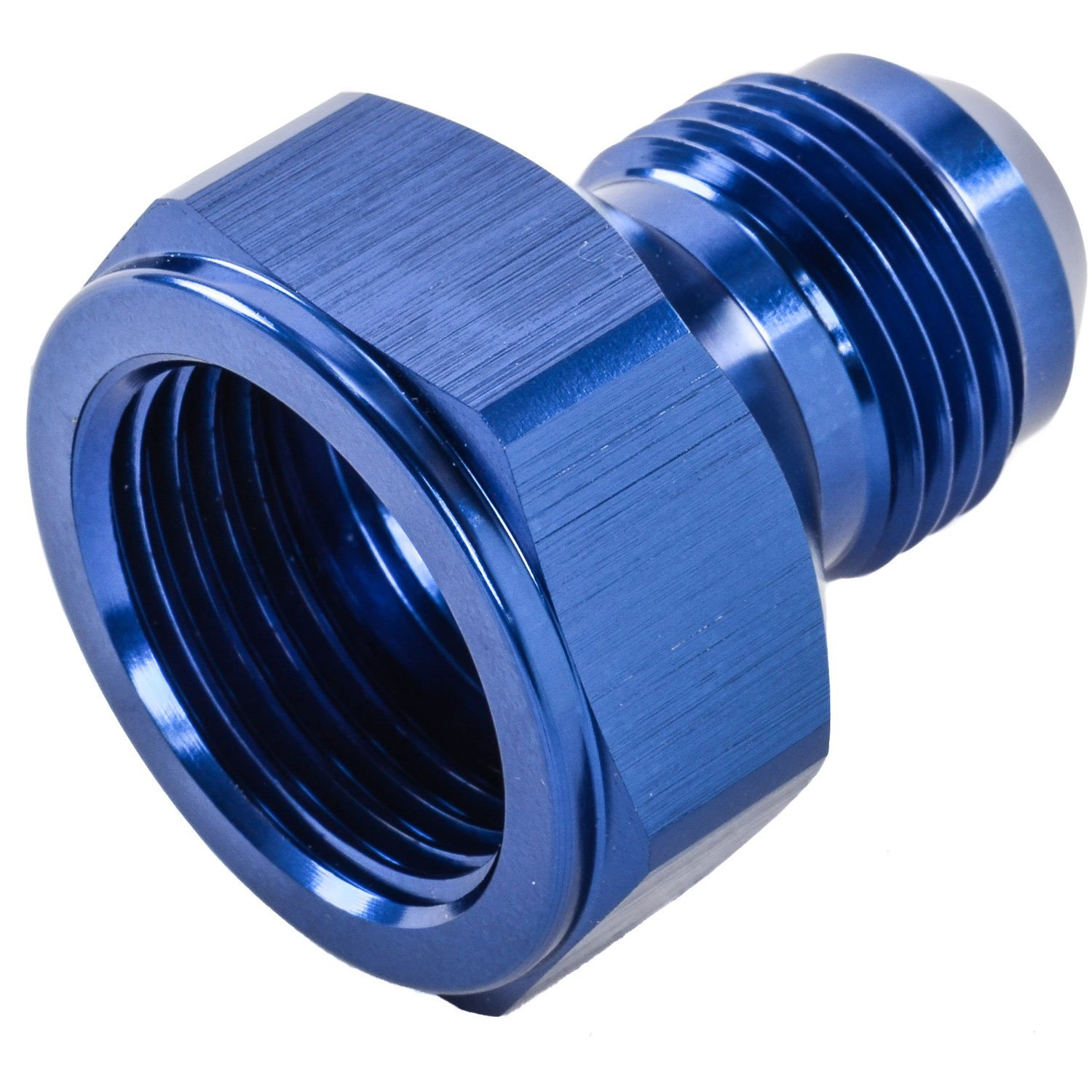AN Female to Male Reducer Fitting [-12 AN Female to -10 AN Male, Blue Hard Anodized]