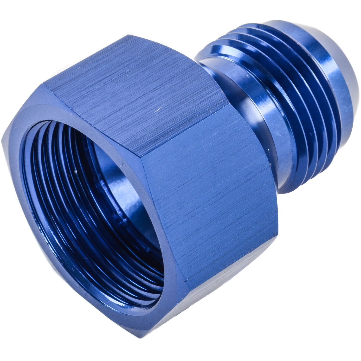 AN Female to Male Reducer Fitting [-16 AN Female to -12 AN Male, Blue Hard Anodized]