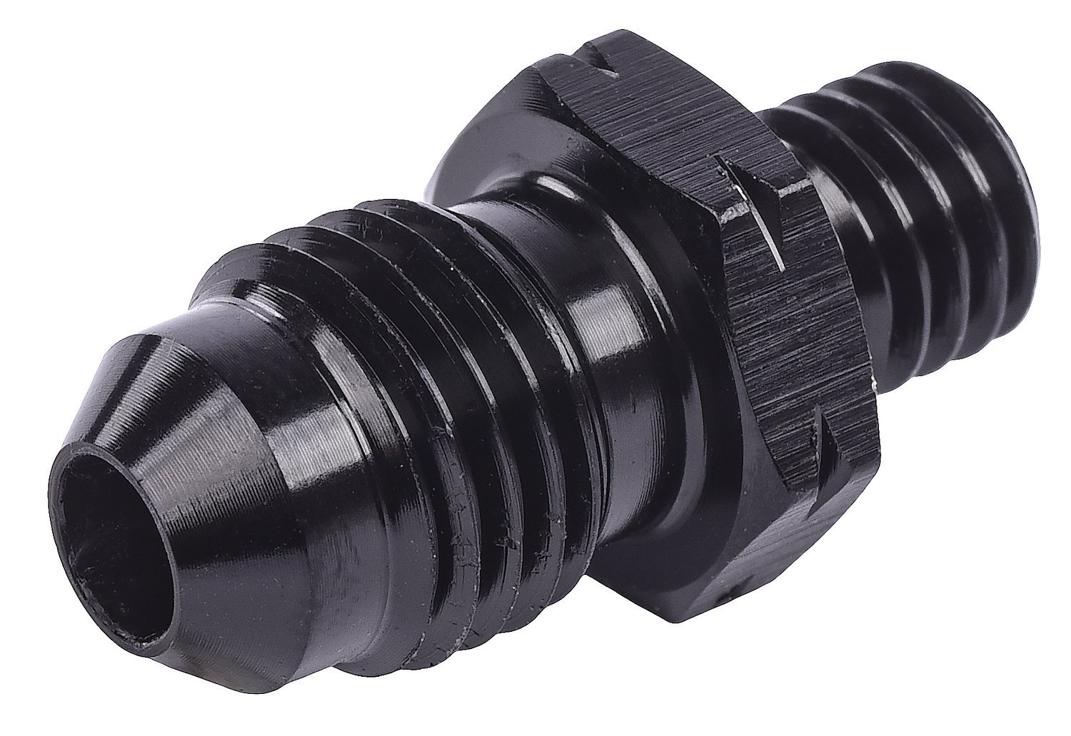 AN to Metric Adapter Fitting [-4 AN Male to 8mm x 1.25 Male, Black]