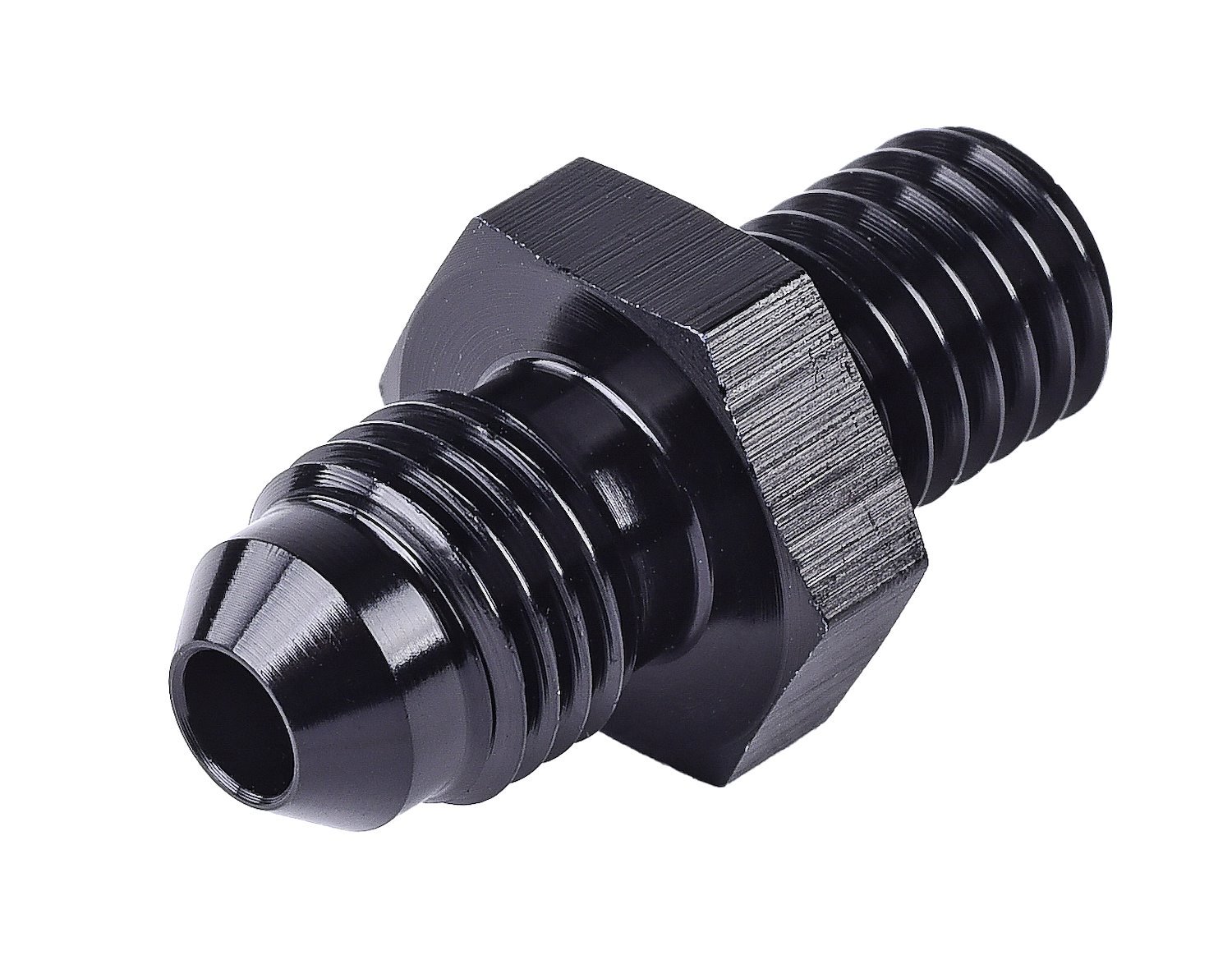 AN to Metric Adapter Fitting [-4 AN Male to 10mm x 1.0 Male, Black]