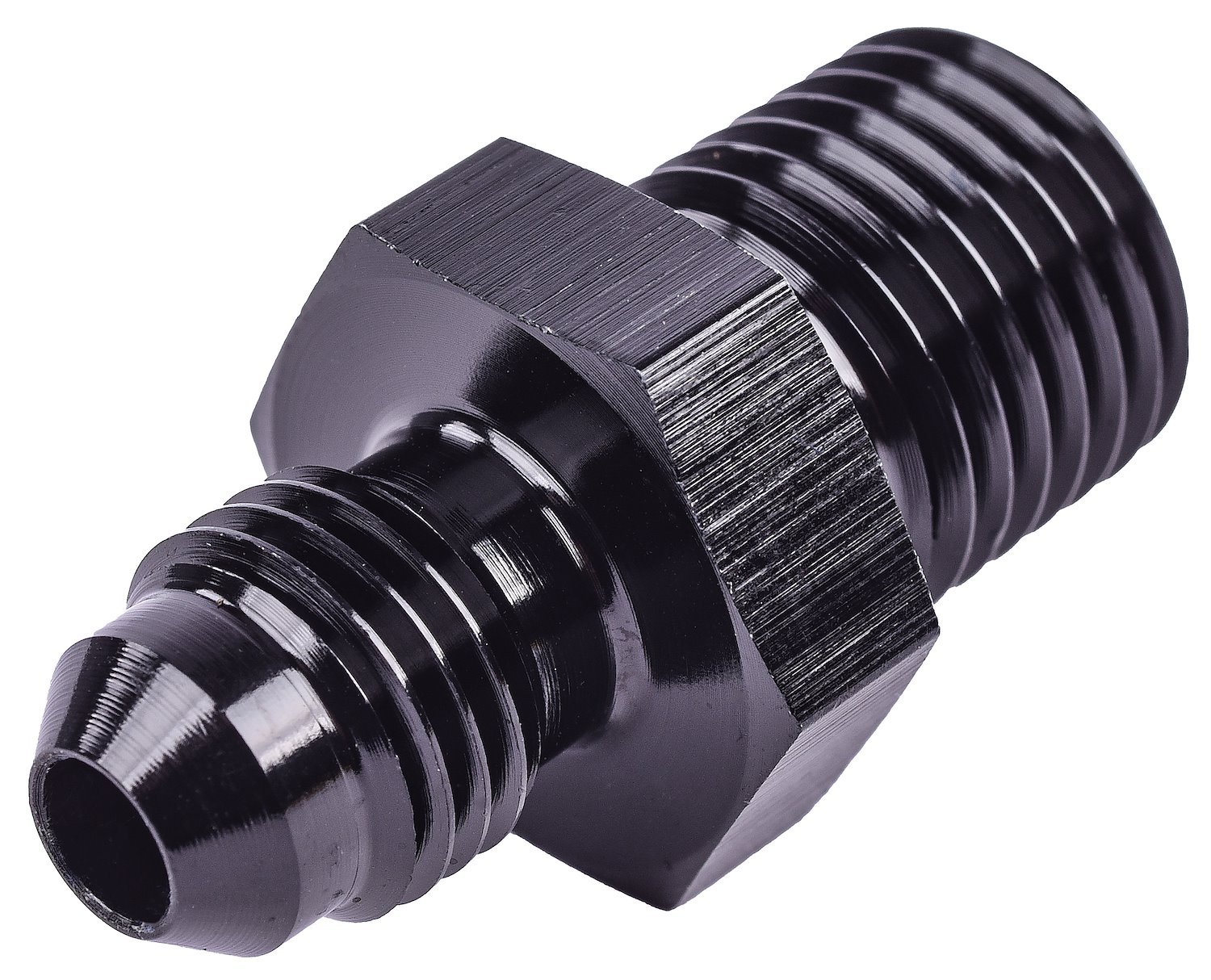 AN to Metric Adapter Fitting [-4 AN Male to 14mm x 1.5 Male, Black]