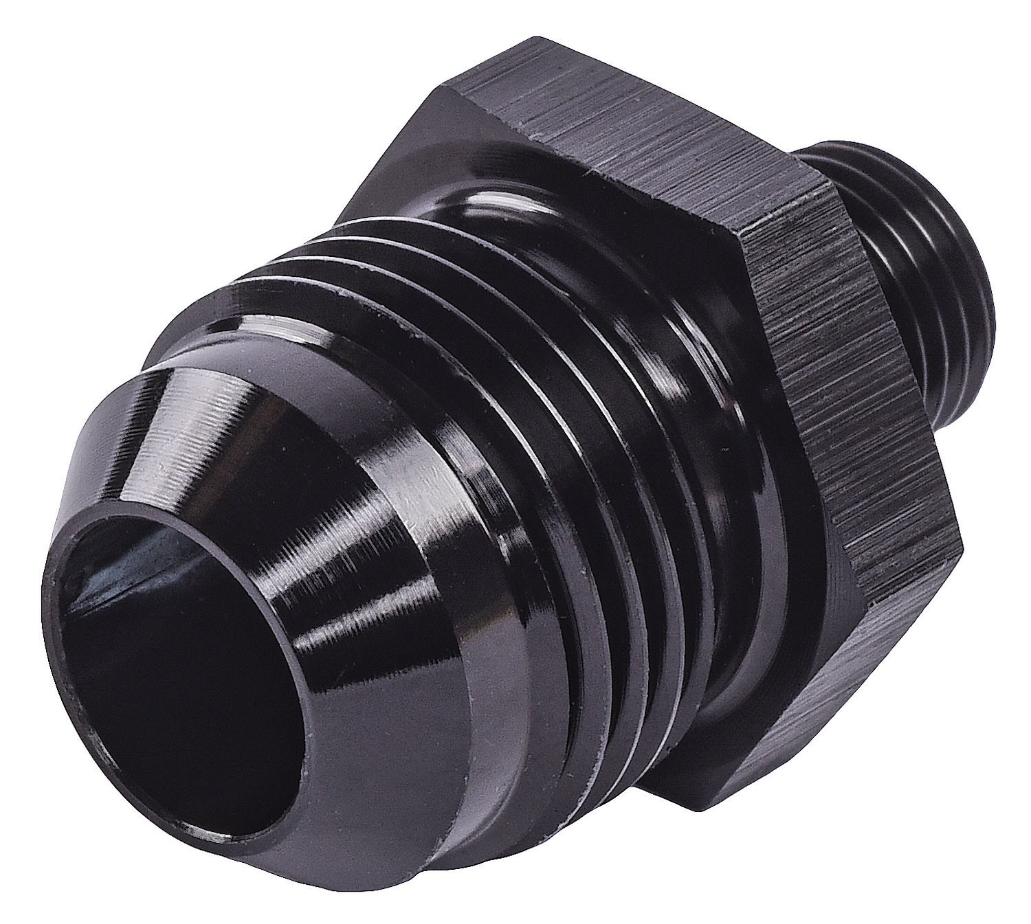 AN to Metric Adapter Fitting [-8 AN Male to 10mm x 1.0 Male, Black]