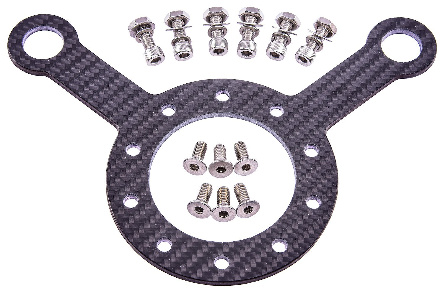 Carbon Fiber 2 Hole Steering Wheel Switch Plate