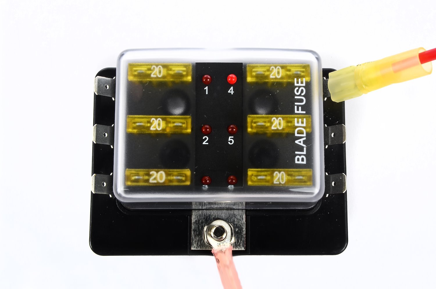 Standard Fuse Block with LED Indicators [6-Pole]