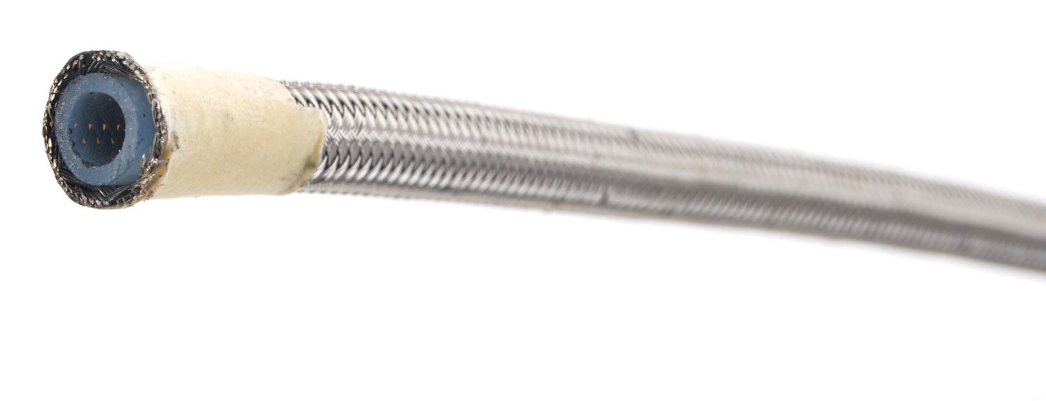PTFE-Lined Braided Stainless Steel Hose [-3 AN, 3 ft.]
