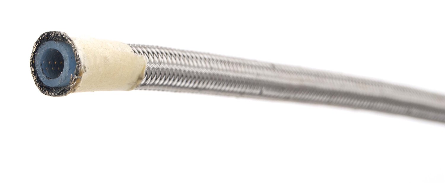 PTFE-Lined Braided Stainless Steel Hose [-3 AN, 6 ft.]