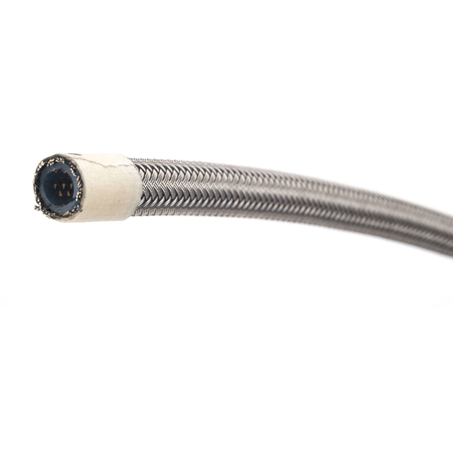 PTFE-Lined Braided Stainless Steel Hose [-4 AN, 6 ft.]