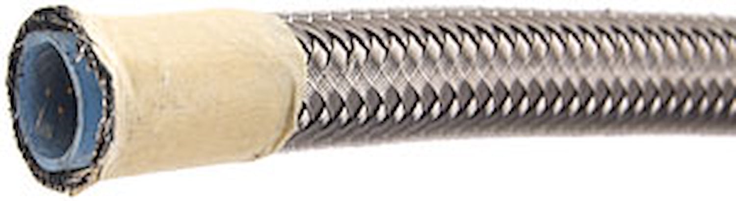 PTFE-Lined Braided Stainless Steel Hose [-6 AN, 6 ft.]