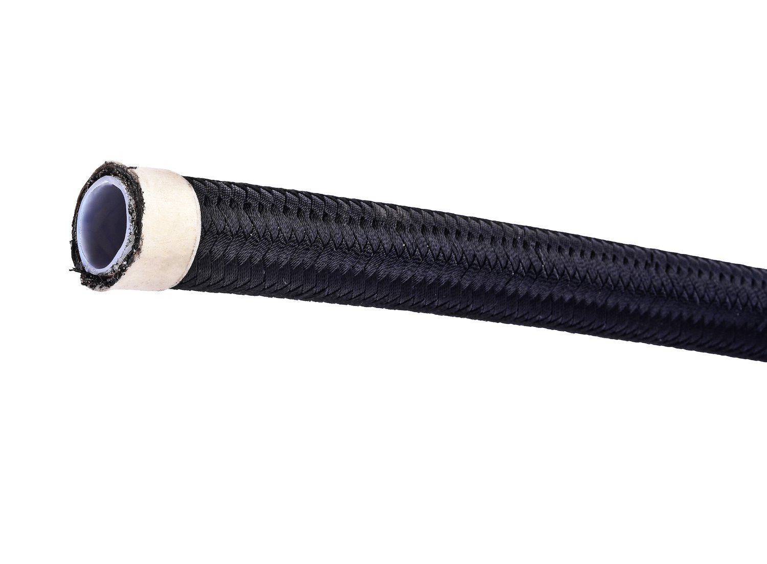 PTFE-Lined Black Braided Nylon Hose [-10 AN, 5 ft.]