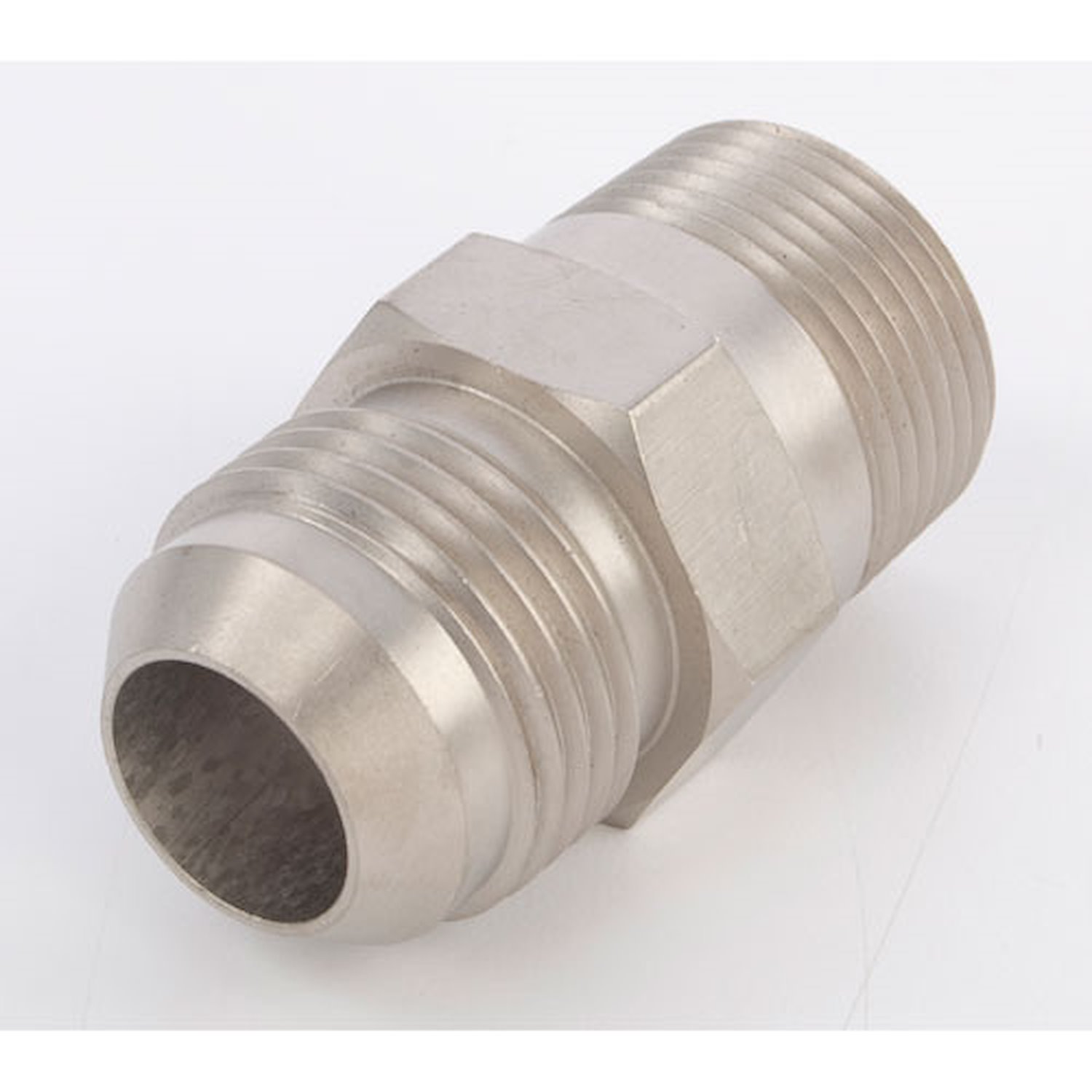AN to NPT Straight Adapter Fitting [-12 AN Male to 3/4 in. NPT Male, Nickel]