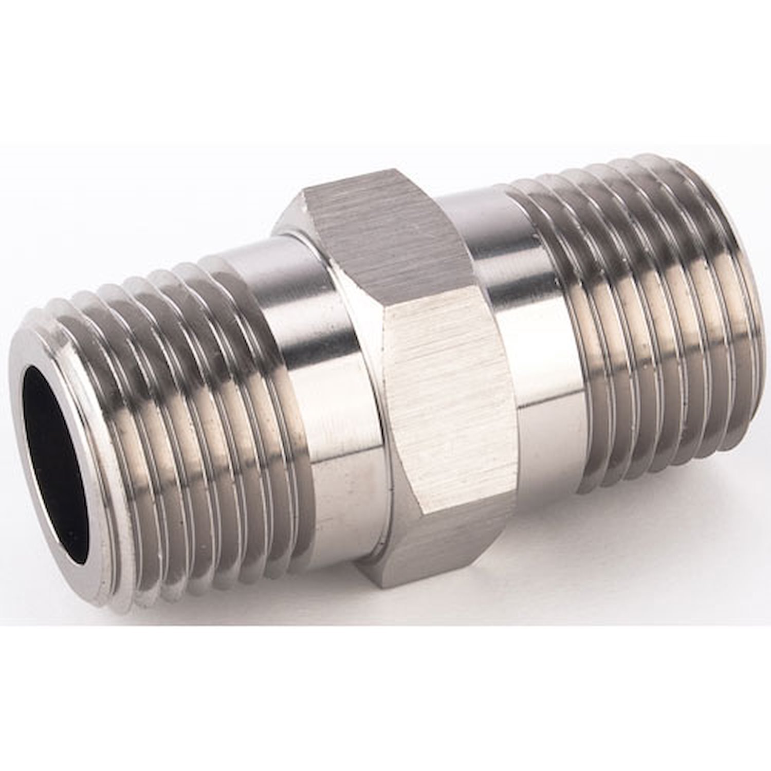 NPT to NPT Straight Union Fitting [3/8 in. NPT Male to 3/8 in. NPT Male, Nickle]