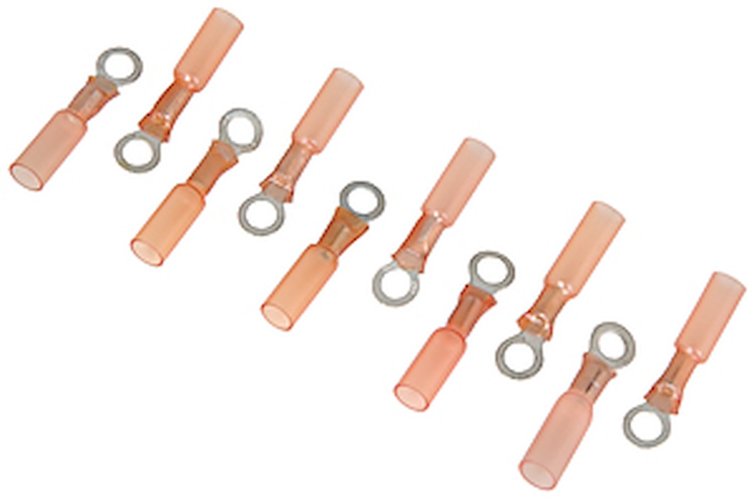 Heat Shrink Ring Terminals 18-22 AWG #10 Stud [10/pkg]