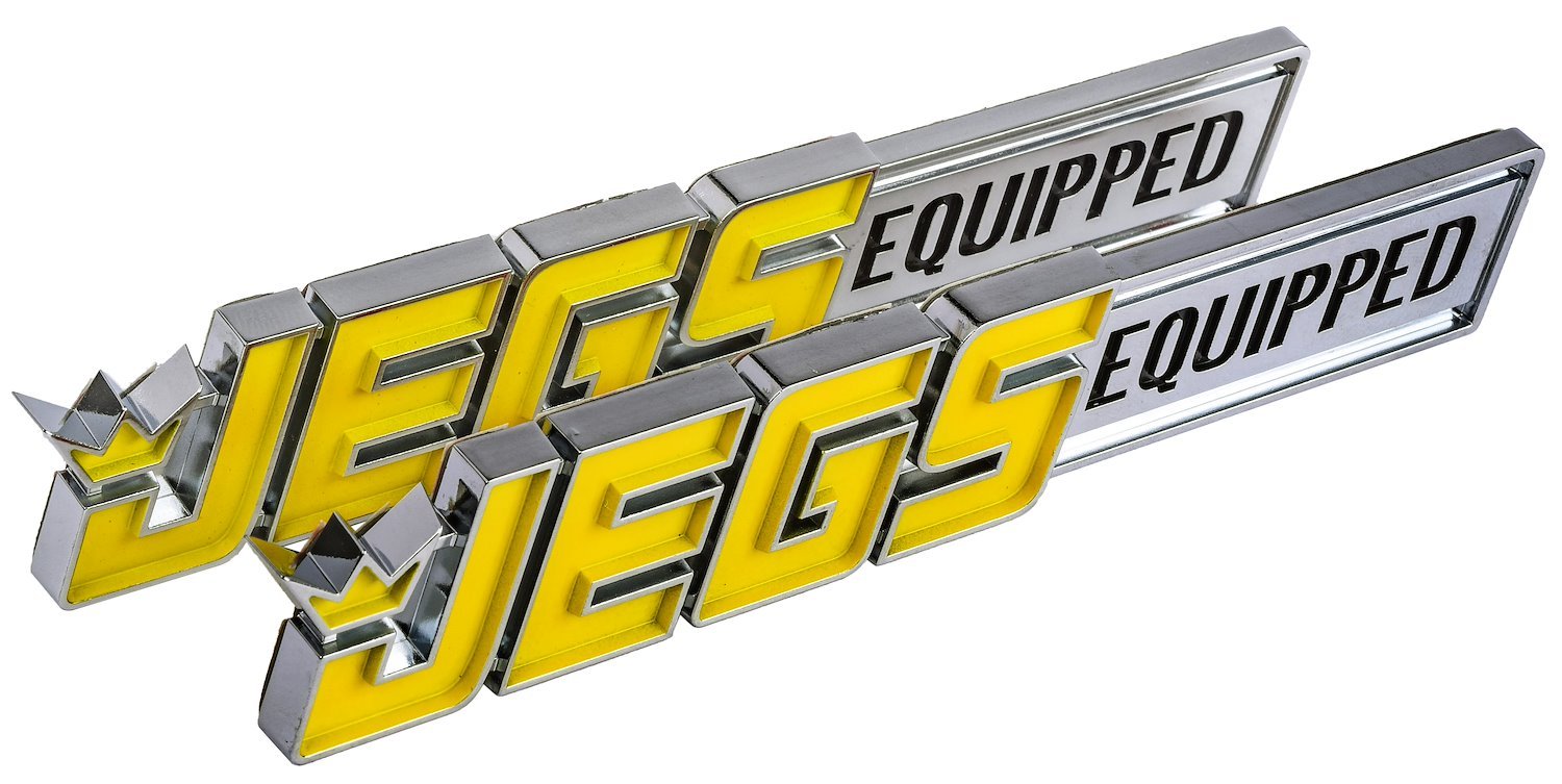 JEGS Equipped Emblem - Badge Size: 7/8" High x 5" Wide