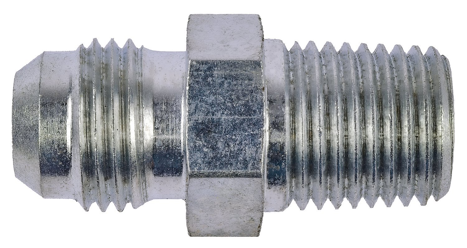 AN to NPT Straight Adapter Fitting [-6 AN Male to 1/4 in. NPT Male, Zinc]