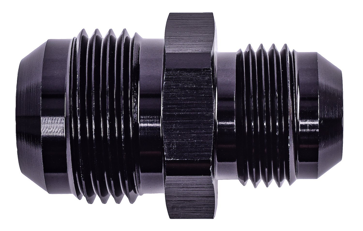 AN to AN Union Reducer Fitting [-12 AN Male to -10 AN Male, Black]
