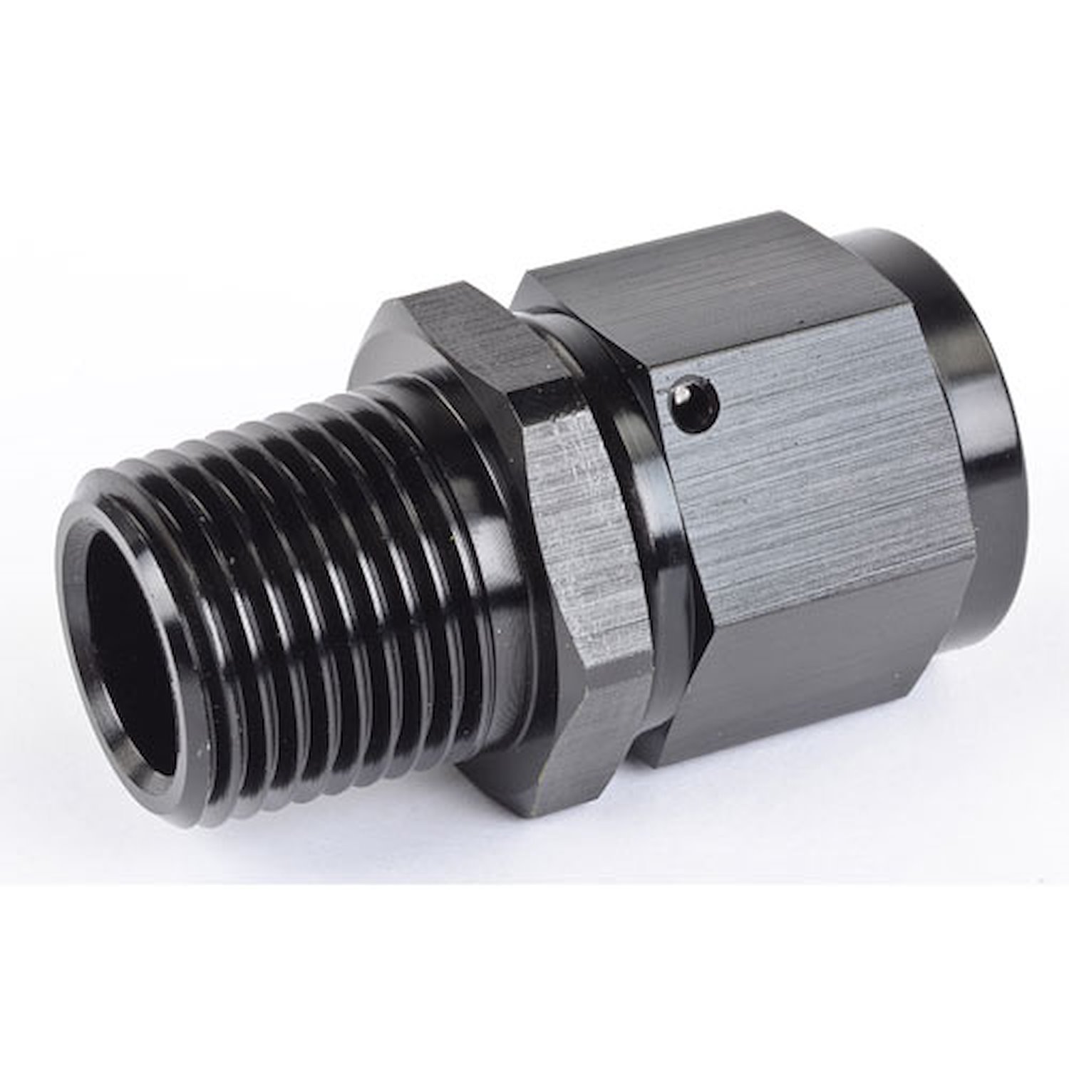AN to NPT Straight Adapter Fitting [-12 AN Female to 3/4 in. NPT Male, Black]