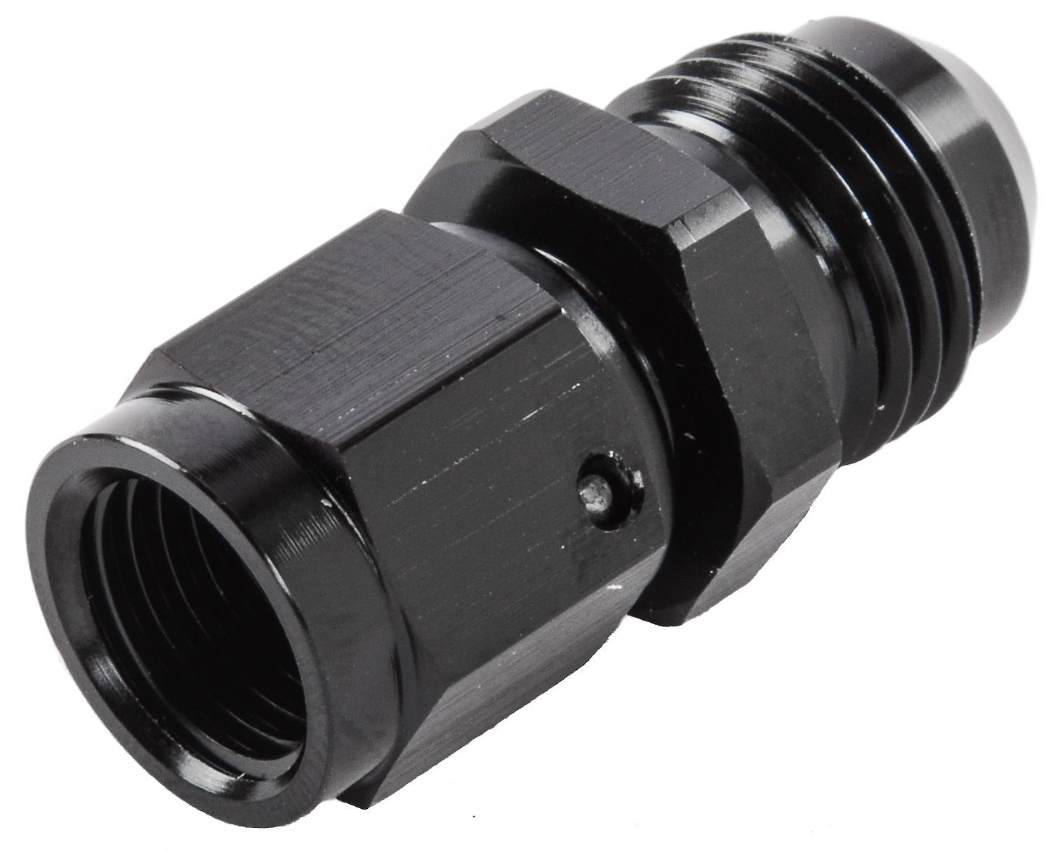 AN Female Swivel to Male Expander Fitting [-4 AN Female to -6 AN Male, Black]